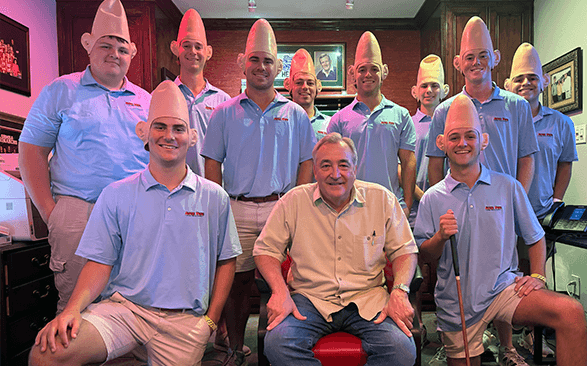 Bobby Mulvey With Conehead Interns