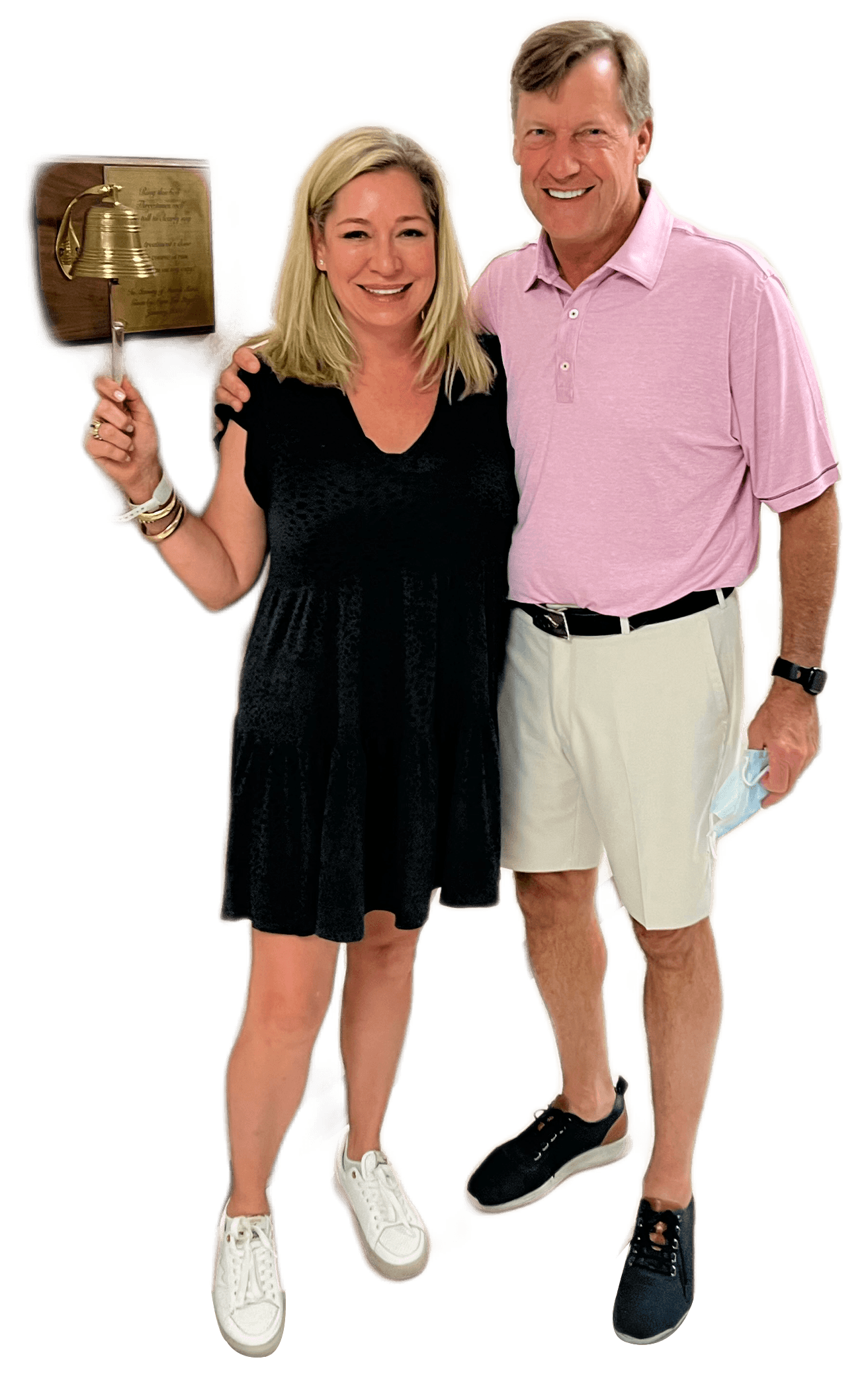 Scott and Marilyn Ringing The Bell